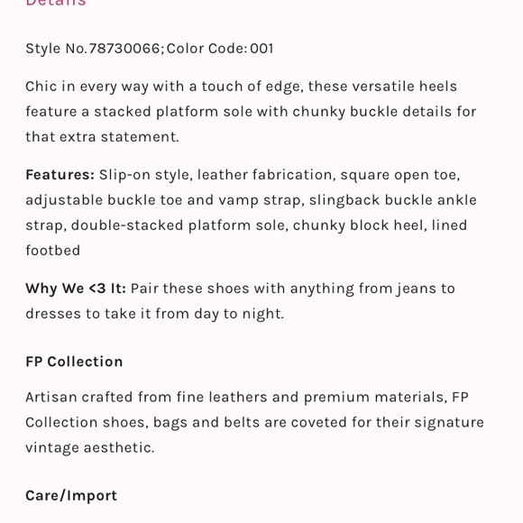 Free people Pamela double stack platform heels - Picture 10 of 10